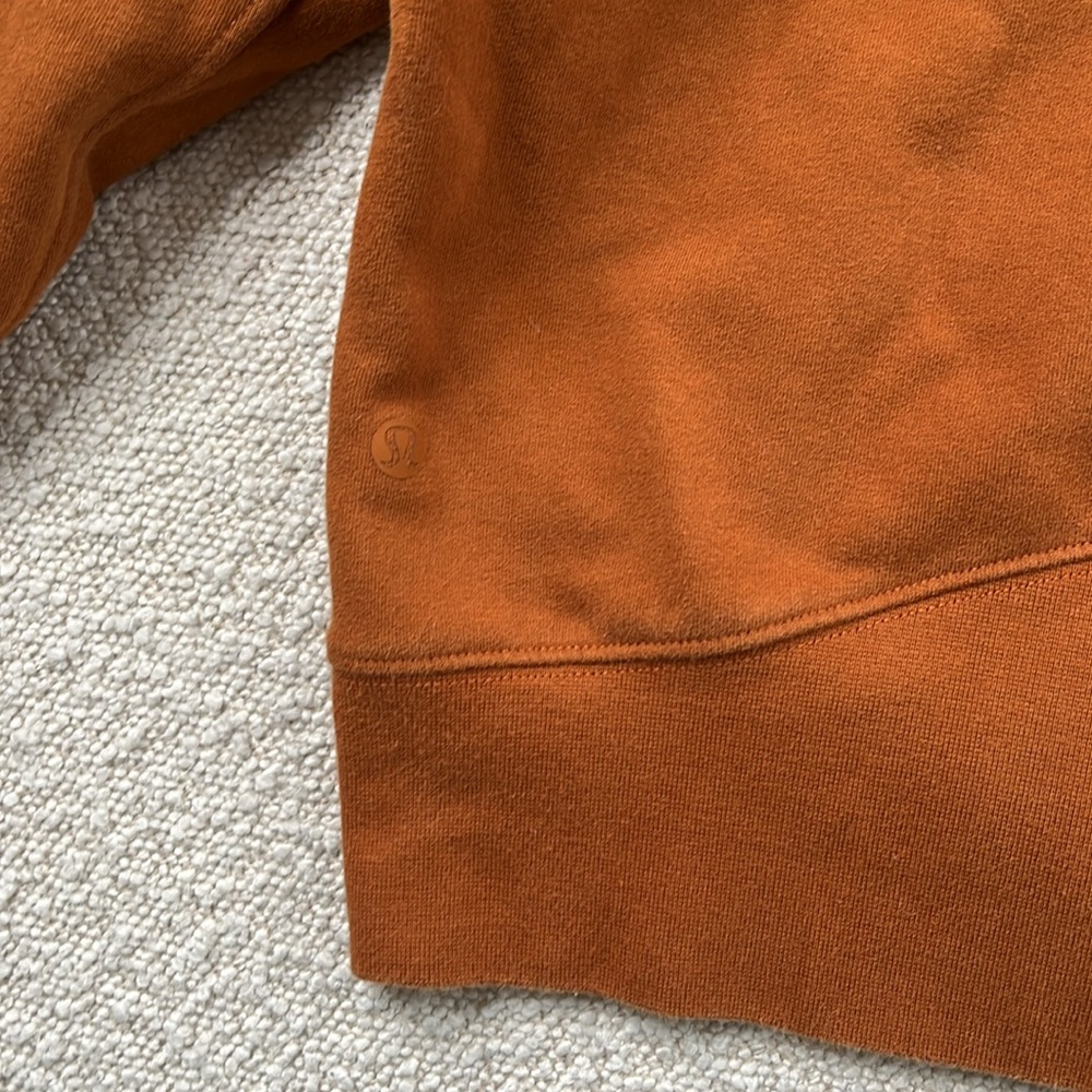 Lululemon cropped sweatshirt, 6 burnt orange - Picture 4 of 5